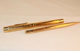 VINTAGE MABIE TODD SWAN PRESENTATION FOUNTAIN PEN & FYNE POYNT PENCIL SET - C1925 5