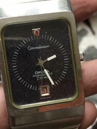 A Rare Vintage Omega Constellation Megaquartz F2.  4 Men Wrist Watch