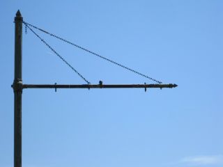 Rare Gas Station Pole,  1930 