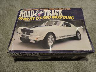 Vintage Revell Road & Track Shelby Mustang Gt - 350 Kit 1/12