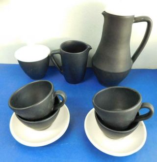 Guy Boyd Australian Pottery Coffee Pot Set Tea For Four 1960s