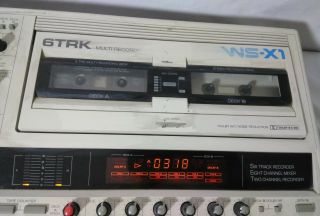 Sansui WS - X1,  6 Track Cassette Recorder,  8 Channel Mixer,  Vintage, 3