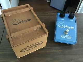 1975 Tycobrahe Octavia Guitar Pedal With Wooden Crate Immaculate Rare 6