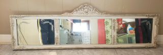 Parlor Wall Mirror Beveled Glass Antique Mantle Vintage Late 1800 