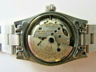 Vintage Rolex Oyster Perpetual Sub Second Solid Stainless Woman Automatic Watch 10