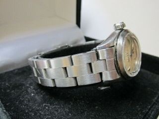 Vintage Rolex Oyster Perpetual Sub Second Solid Stainless Woman Automatic Watch 3