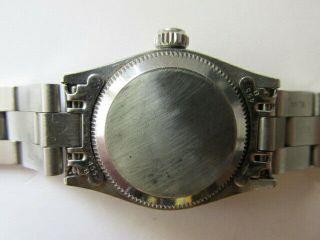 Vintage Rolex Oyster Perpetual Sub Second Solid Stainless Woman Automatic Watch 9