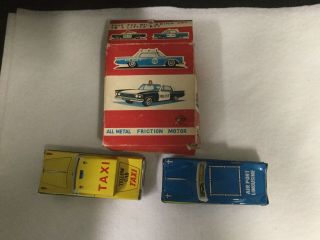 Vintage Tin Litho Friction Cars Kyoei