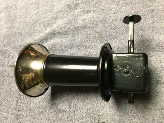 VINTAGE HAND PUSH AGOOGAH HORN,  UNIT IS REPAINTED AS WELL AS UNBRANDED 5