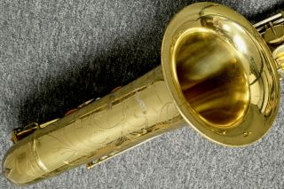 Vintage Buescher 400 Tenor Saxophone.  Top Hat & Cane. 4