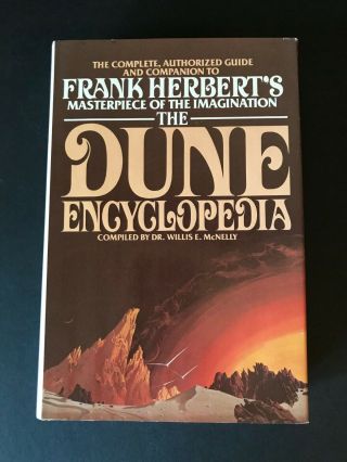The Dune Encyclopedia - 1984 - Rare,  1st Edition,  Vtg,  Hardcover Book With Dj