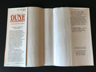 The Dune Encyclopedia - 1984 - Rare,  1st Edition,  Vtg,  Hardcover Book with DJ 2