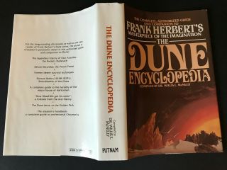 The Dune Encyclopedia - 1984 - Rare,  1st Edition,  Vtg,  Hardcover Book with DJ 3