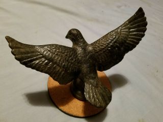 Antique Cast Iron Dove Bird Figure With Base