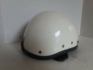 Vintage Buco Traveler White Motorcycle Half Helmet