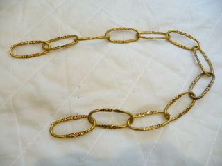 Vintage Large Link Decorative Lighting Chain 19.  5 " Chandelier Lantern Pendent