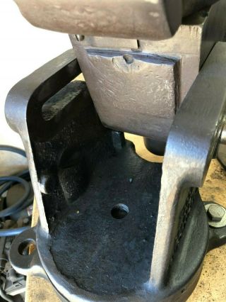 Rare antique Emmert machinist vise blacksmith patented swivel tool 9