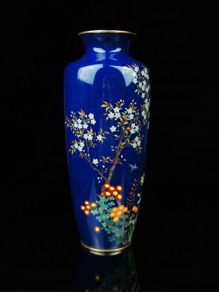 Large Antique Japanese cloisonné vase 5