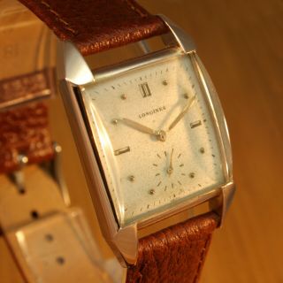 1946 LONGINES Gents Art Deco Vintage Swiss Watch / Gold Filled / 3