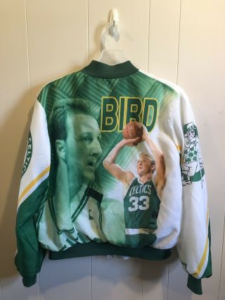 Rare Vintage Boston Celtics Larry Bird 33 Chalkline Fanimation Jacket Xl Starter