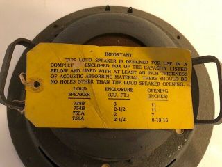 Rare Western Electric 756 - A Loudspeaker -, 5