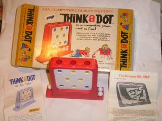 Vintage E.  S.  R.  Inc,  1965 Think A Dot,  In The Box Computer Game.  Model 401