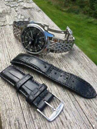 LONGINES Legend Diver Vintage Style With Mesh,  Alligator & Custom Beads Of Rice 2