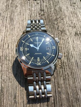 LONGINES Legend Diver Vintage Style With Mesh,  Alligator & Custom Beads Of Rice 4
