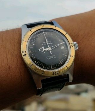 Vintage Pronto Submersible Automatic Movement No.  692 Swiss Made Diver Watch.