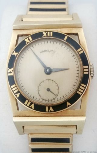 Nicest 14k Gold Piping Rock Hamilton Vintage Mens Watch Weve Owned In Years