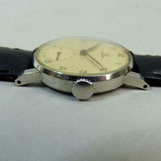 GENTS VINTAGE OMEGA STAINLESS STEEL WRISTWATCH C.  1947 3