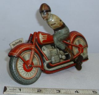 Technofix Of Germany Motorcycle Tin Wind Up Toy