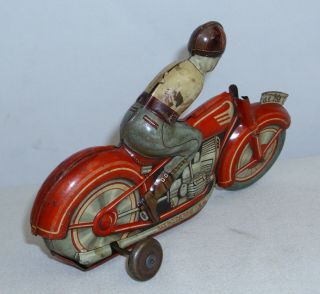 TECHNOFIX OF GERMANY MOTORCYCLE TIN WIND UP TOY 2