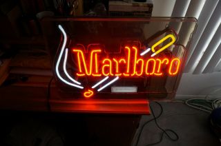 Vintage Marlboro Cigarettes Neon Sign -