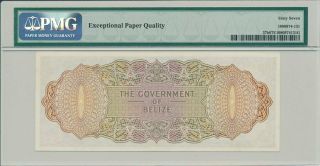 The Governemnt of Belize Belize $20 1975 Rare PMG 67EPQ 2