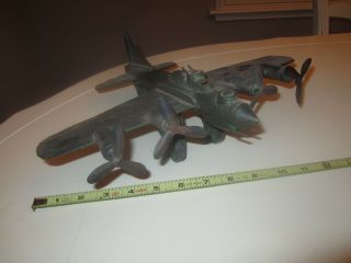 Rare,  Real Wwii B - 17 Bomber Airplane Trench Art - Nr