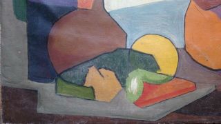 Vtg Piece cubist oil painting by master André Lothe - 