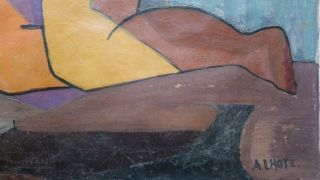Vtg Piece cubist oil painting by master André Lothe - 