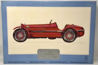 Vintage Pocher Art K/71 - 1931 Alfa Romeo 8c 2300 Monza - 1:8 Scale Model Kit
