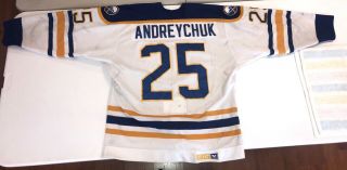 Vintage Buffalo Sabres Game Dave Andreychuk Nhl Jersey Collectors Quality