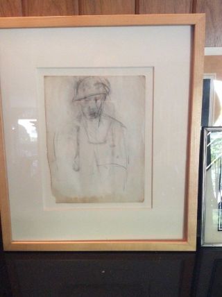 Authentic Joan Mitchell Drawing,  Framed,  Very Rare 2