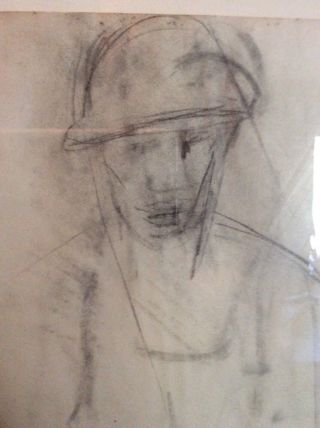 Authentic Joan Mitchell Drawing,  Framed,  Very Rare 3