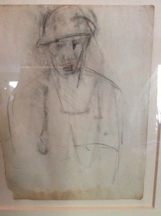 Authentic Joan Mitchell Drawing,  Framed,  Very Rare 4