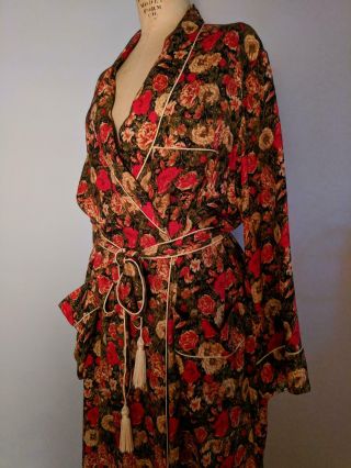 Vintage Christian Dior Le Connaisseur 100 Silk Robe L Large Saks Fifth Avenue