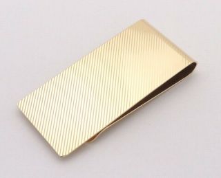 Vintage CARTIER 14K Solid Yellow Gold Money Clip 2