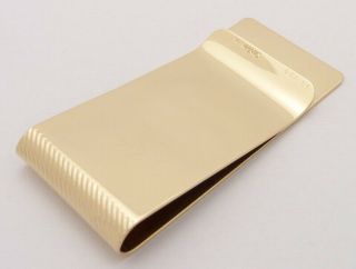 Vintage CARTIER 14K Solid Yellow Gold Money Clip 7