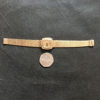 ladies vintage 1960’s solid 9ct gold watch 8