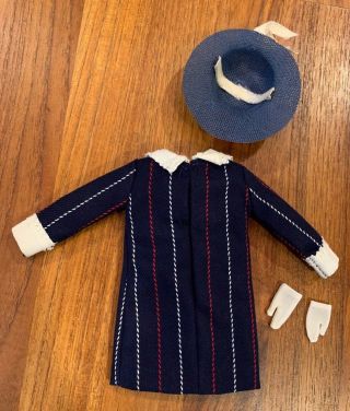 Vintage 60 ' s Japanese exclusive Barbie Outfit - Dress & Hat w/ Gloves 2