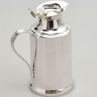 Christofle France Albi Silver Plated Insulated Large Thermos Beverage Tea Coffee
