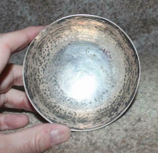 Antique Signed Chinese Sterling Silver Bowl Wedding Inscription & Scenes 4